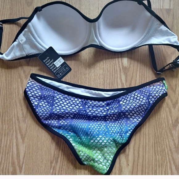MWT fish net bikini size XL - Picture 2 of 3